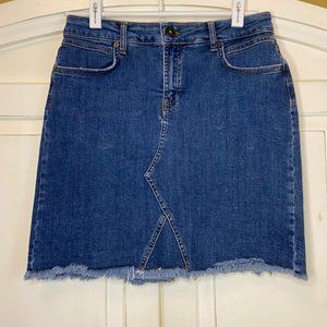 Dorée Design “Dora” Raw Hem Jean Skirt NWOT